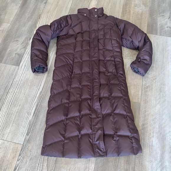 EDDIE BAUER vtg puffer Down lodge Parka jacket s - Picture 1 of 6